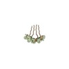 2pcs Jade Flower Hair Pin Decorative Hair Clips Tassel Pearl