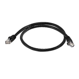 Monoprice 103419 Cat6 Ethernet Patch Cable - Network Internet Cord - RJ45, Stranded, 550Mhz, UTP, Pure Bare Copper Wire, 24AWG, 2ft, Black