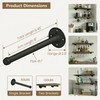 YCCO Industrial Pipe Shelf Brackets 10 Pack Wall Mount DIY