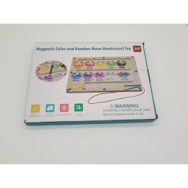 Magnetic Color and Number Maze - Montessori Fine Motor Skills Toys