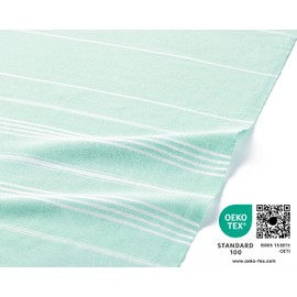 Fit-Flip Hammam towel - Beach towel XXL made from 100% recycled cotton - Quick-drying Turkish hammam beach towels, fouta, pestemal Turkish towels ideal as a Turkish blanket – Aqua – 100x200cm Sultan