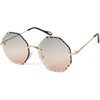 styleBREAKER 09020118 Women's Round Sunglasses, Frameless with Tinted Lenses in