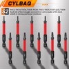 CYLBAQ Impact Triangle Head Screwdriver Bits, 10pcs 65mm S2 Steel