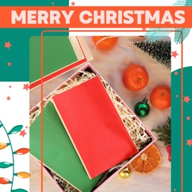 Marspark 1000 Pcs 4 x 6 Inches Christmas Kraft Treat Bags Christmas Goodies Bags Red Green Candy Snack Buffet Paper Bags Xmas Holiday Party Favor Gift Bags for Christmas Party