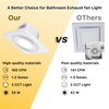 Bathroom 11.8IN Exhaust Fan with Light 165CFM 3CCT Shower Bathroom