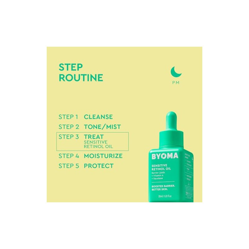 BYOMA Aceite de Retinol Sensible con Lípidos de Barrera, Vitamina