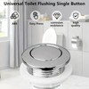 2PCS Toilet Flush Button,Round Head Toilet Cistern Push Button,38mm Single