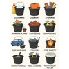 Multi Purpose Plastic Bucket with a Handle, 9-qt. House Cleaning,