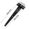 D-Orange 2 Pack T-Hinge Gate Shed Hinges 200mm/8 inch Heavy