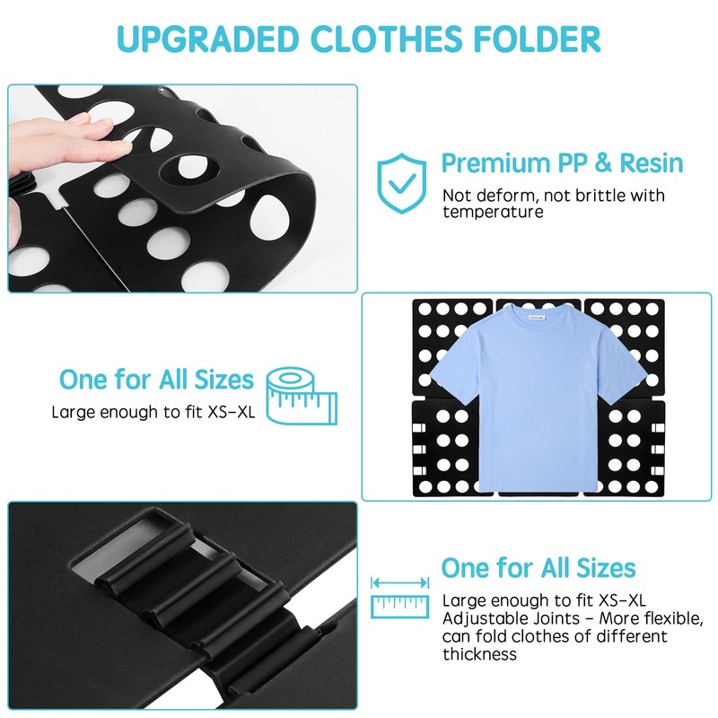 T Shirt Folding Board Laundry Organizer Durable Tool T Shirt