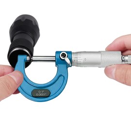 HDLNKAK Outside Micrometer Set, 0-3" Machinist Micrometer, 3 Pcs Machinist Tool Set, 0.0001" Graduation Micrometer Set, Alloy Precision Micrometer, Micrometer Standard Set with Case