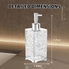 13.5 Oz Translucent White Plastic Soap Dispenser with Rust-Proof Pump,
