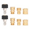8pcs Pressure Washer Adapter Set Quick Coupler Fittings Metal Quick