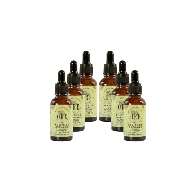 Ore Aceite de Orégano 100% Natural, 30 ml, Pack de