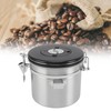 Airtight Coffee Canister 1.2L 304 Stainless Steel Coffee Bean Storage
