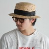 LEK HATTER RAFFIA BOATER HAT RH-200 Men's Raffia Hat, Cankan