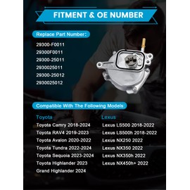 TAUTOY 29300-F0011 Brake Vacuum Pump 2.5L 3.5L 2018-2024 For Toyota Camry RAV4 Avalon Tundra Sequoia Highlander, For Lexus LS500 LS500h NX250 NX350 NX350h NX450h+, OE Replacement 2930025012