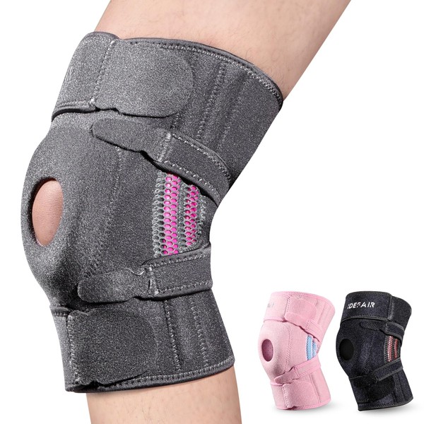 Knee Brace for Men and Women, Orthosis Bandage Knee with Velcro Fastening for Men Women, Knee Bandages, Patellar Tendon Bandage for Meniscus Osteoarthritis, Knee Support Brace Patella Knee Wraps