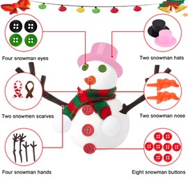 Do You Want to Build a Snowman,9 Pack Putty Slime Kit with Snowman Accessories,Build, Melt & Rebuild Fun,Desk Toy for Kids,Christmas Stocking Stuffer