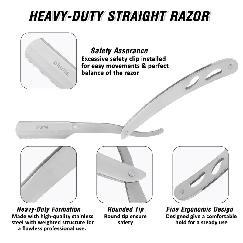 Straight Edge Razor for Men Shaving and Professional Barbers –
