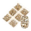 With Shan Large Capacity Swa Flat Stone Set, 02 Champagne Gold, 1 Piece / 위드샨 대용량 스와 플랫 스톤 세트, 02 샴페인골드, 1개