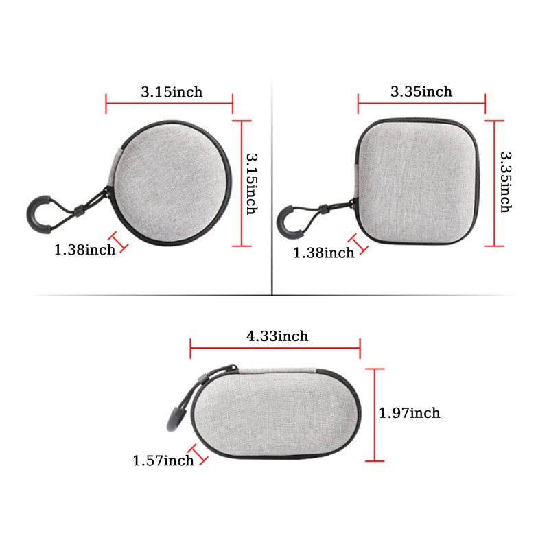 3 Pack Earbud Case, BetterJonny EVA Hard Earphone Carrying Case