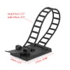 KIMISS 50pcs abrazaderas autoadhesivas ajustables para cable de coche, organizador