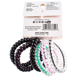 Scunci Spiral Ponytailers with NS Inner Core, 6CT