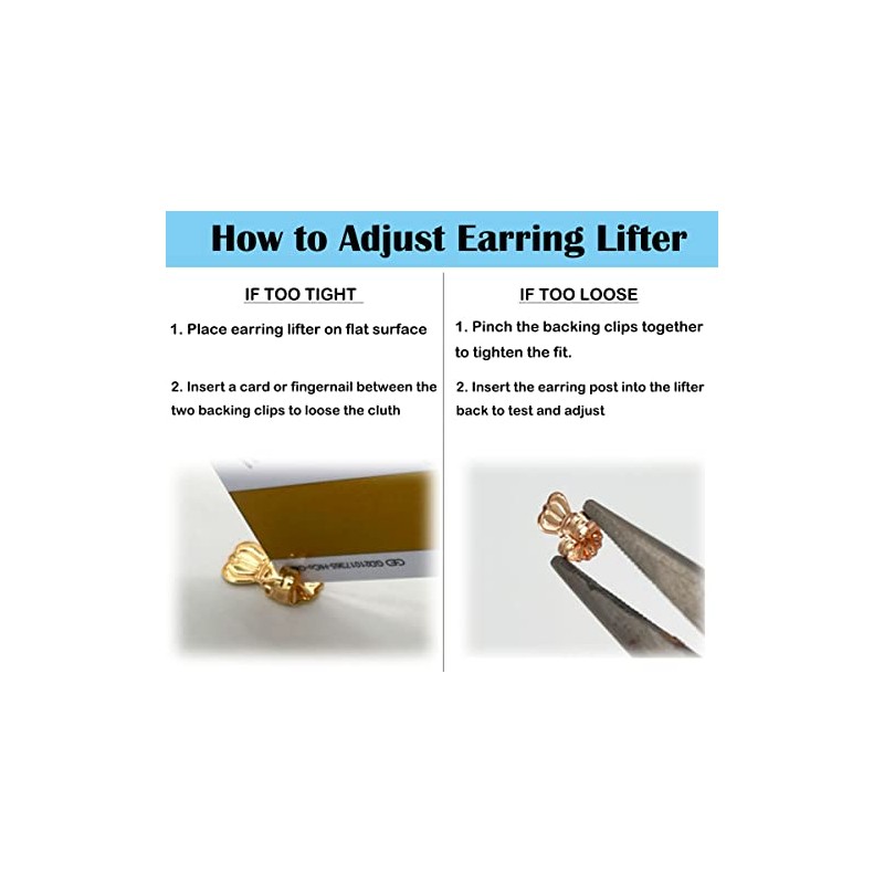 6 Pairs Earring Backs Lifters,925 Sterling Silver Earring Backs for