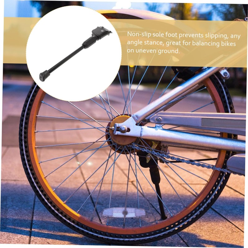 KOMBIUDA Rear Mount Bike Kickstand Single Side Stand Folding Strong