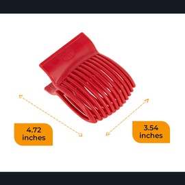 OFXDD Multiuse Tomato Tomato Handheld Cutter - Pack of 2 - Plastic Tomato Holder - Tomato Multiuse Perfect Grip Slicing Tool