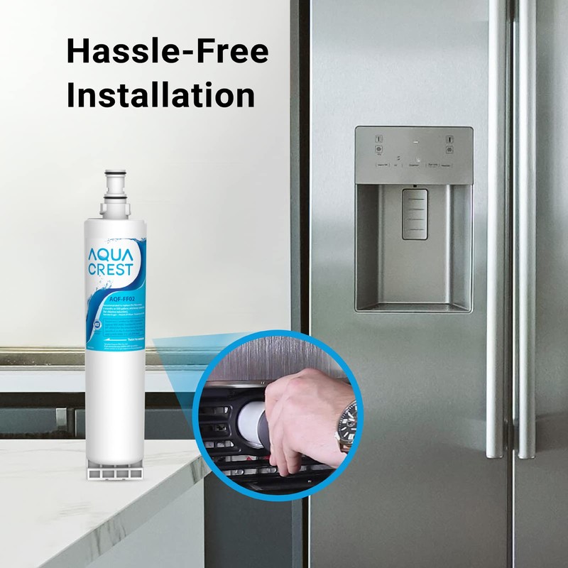 AQUA CREST 4396508 Refrigerator Water Filter, Replacement for Whirlpool EDR5RXD1,