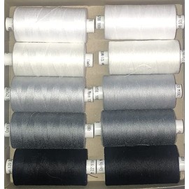 Coats Moon Monochrome Sewing Thread - Box of 10 reels