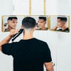 Self Cut System Gold Plated 3 Way Mirror with Lights