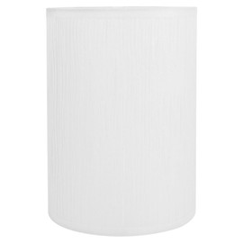 Lampshade E27/E14 White, Cylindrical, Vintage Style, PVC & Hardware, for Hanging Lamp, Table Lamp, Floor Lamp, Wall Lamp, 20 x 14 cm