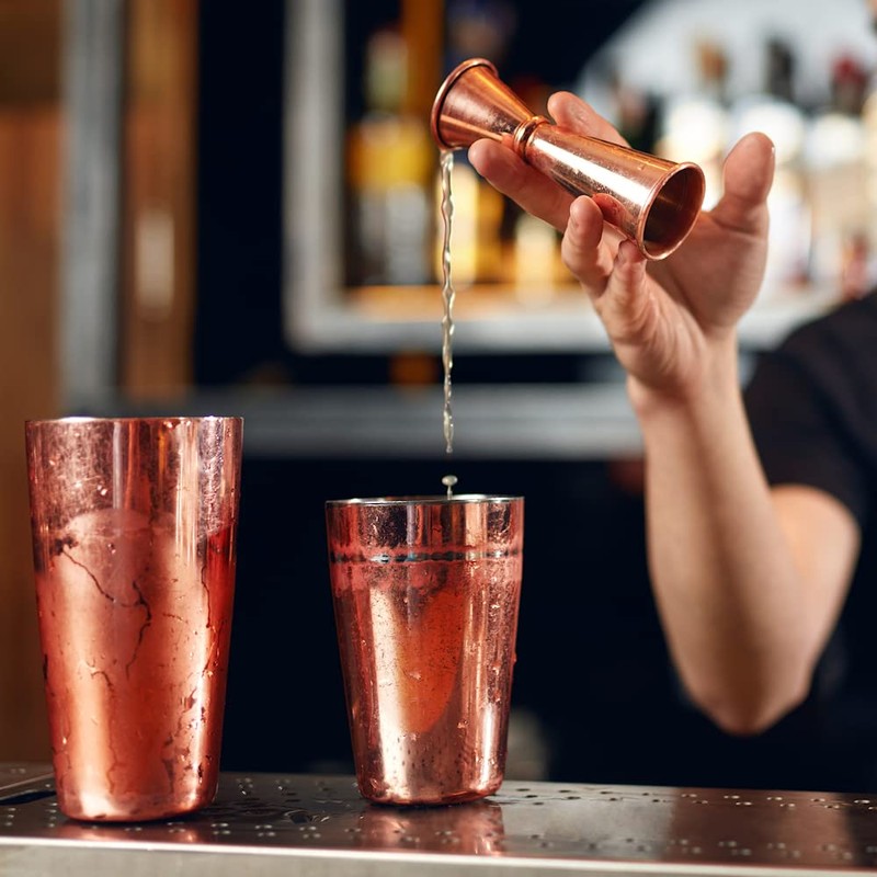 BarBits Copper Jigger Measure - 25ml & 50ml Double Sided