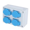 European Wall Socket 4P IP44 Waterproof Building Power Distributor for