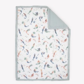 Little Unicorn Cotton Muslin Comforter for Toddlers | Super Soft Blanket | Sized for Converted Crib & Toddler Bed | Cozy Bedding Sheet for Boys and Girls | Machine Washable | 36” x 50” | Work Trucks