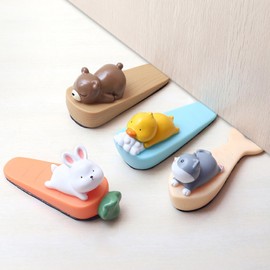 2PCS Door Stoppers Cute, Cute Door Stop Door Stop Wedge Door Stoppers for Wall Decorative Door Stop Door Stoppers for Bottom of Door for Home Office(Durk)