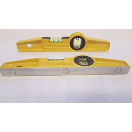 HI Viz Scaffolders 3 Rare Earth Magnetic Spirit Level 10 Inch / 250 mm