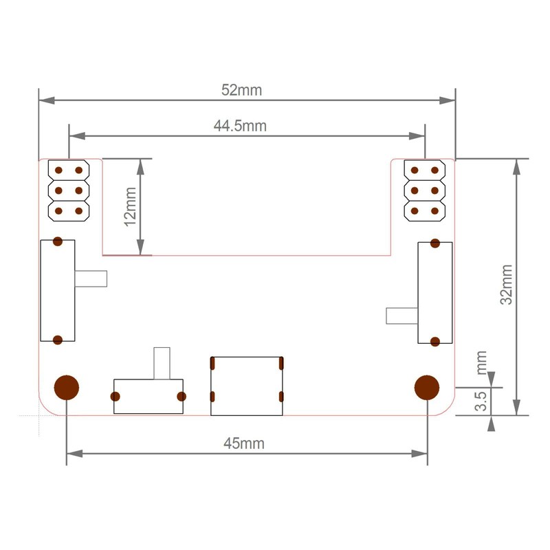 CANADUINO® 3 x Breadboard Power Supply Module 3.3V, 5V, 12V