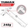 TUMAX Nail Puller Cats Paw Pry Bars (Sliver, 10 inch