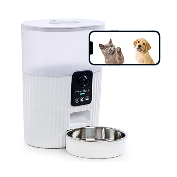 Owlet Home Smart Automatic Pet Feeder with 1080P HD Camera