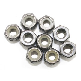 Fullerkreg 1/4-20 Nylon Insert Hex Lock Nuts, Stainless Steel A2-70/304/18-8, Plain Finish, Quantity 50