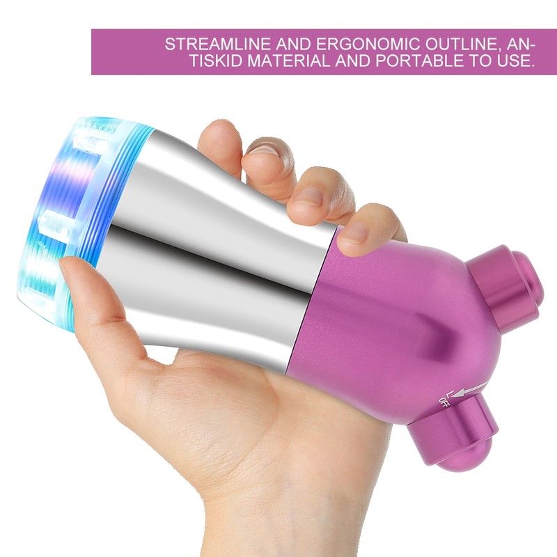 No Needle Hot Compress LED Photon Therapy Face Massager Beauty