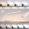 LED Desk Lamp With Clamp, 10W Gooseneck Lamps Touch Control,Swing