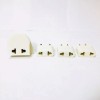 SEVEN STAR 4-PACK US EU UK AU International Travel Adapter