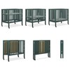 Dream On Me Jett Mini Folding Baby Crib in Olive,