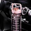 2L Water Bottle with Straw,Clear Leakproof Sports Bottle with Time