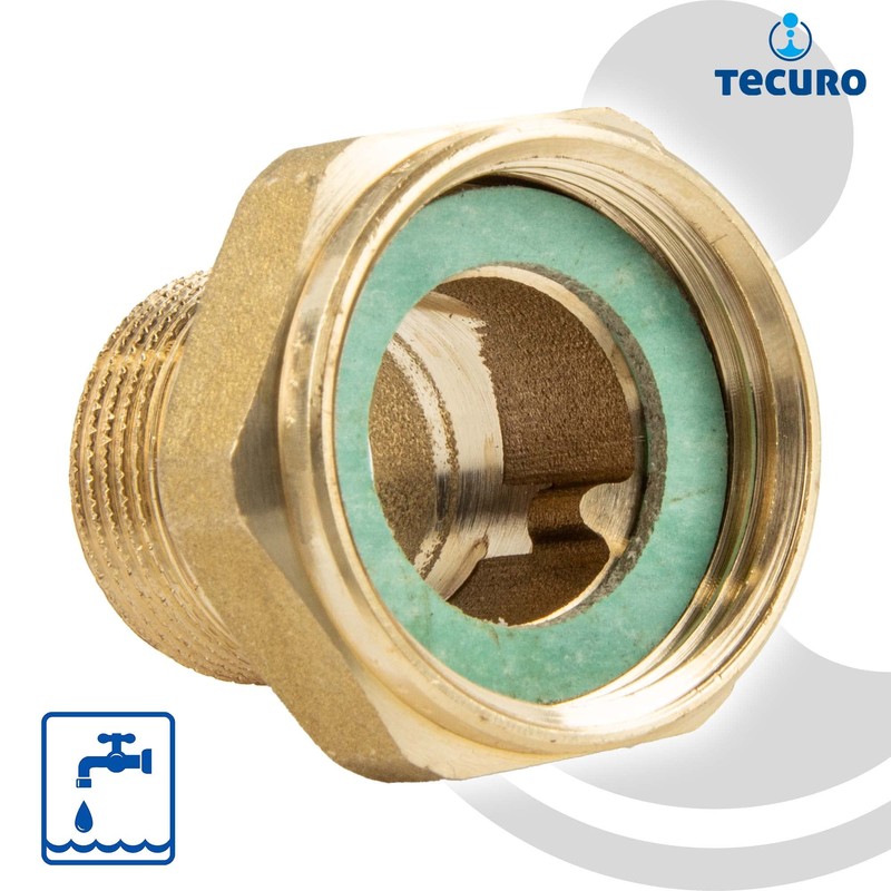 tecuro Screw connection 3/4 inch union nut x 1/2 inch